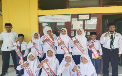 Upacara Kelas 7C, berlangsung tertib dan khidmat